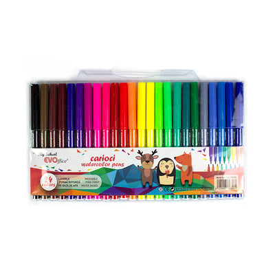 Carioci pe baza de apa superioare 24 culori EVOffice