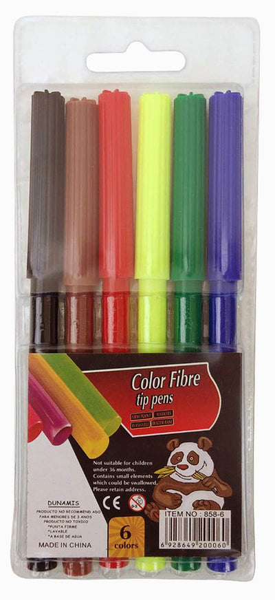 Carioci pe baza de apa superioare 6 culori/set EVOffice