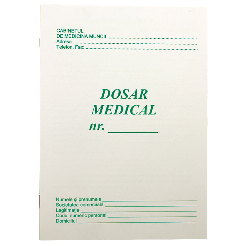 Carnet dosar medical A5