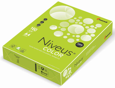 CARTON COPIATOR A4 VERDE LIME INTENS 160G 250/TOP LG46 NIVEUS