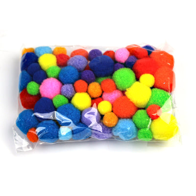 Pom-pom multicolor, diverse dimensiuni EVOffice