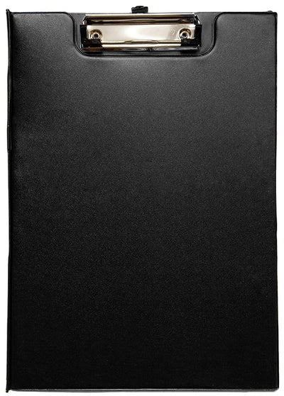Clipboard carton plastifiat dublu negru A4(313*224mm)cu agatatoare, suport pix Willgo