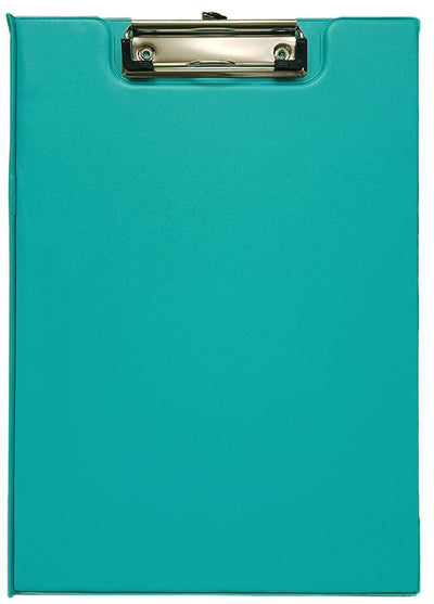 Clipboard carton plastifiat dublu turcoaz A4(313*224mm)cu agatatoare, suport pix Willgo