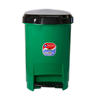 Cos birou plastic verde cu pedala 20l Ark