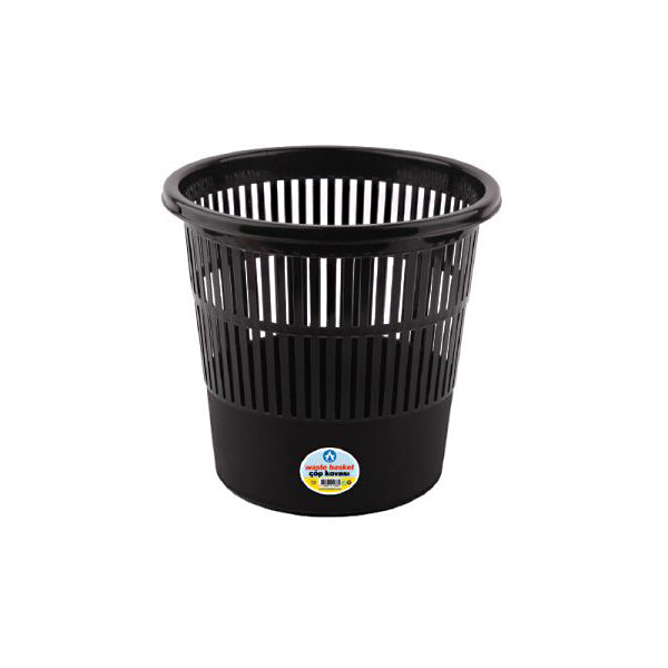 Cos birou plastic negru 11l Ark