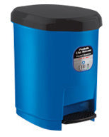 Cos birou plastic albastru cu pedala 9l Ark