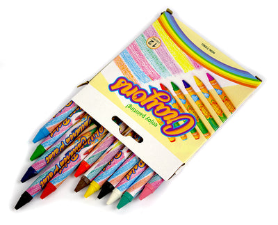 Creioane colorate cerate superioare 12 culori EVOffice