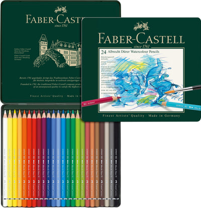 CREIOANE COLORATE ACUARELA 24 CULORI A. DURER FABER-CASTELL