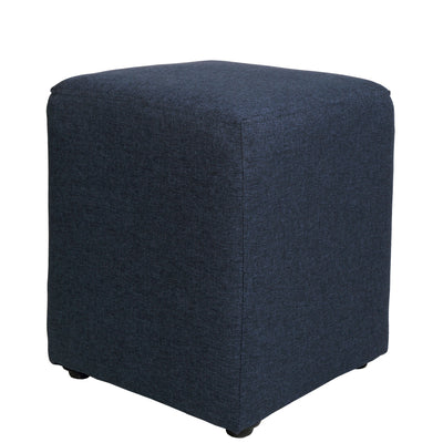 Taburet Cube - stofa albastru - S80