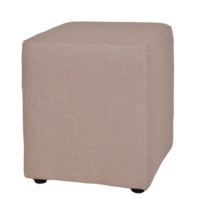 Taburet Cube - stofa bej S17