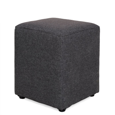Taburet Cube - stofa gri - S05