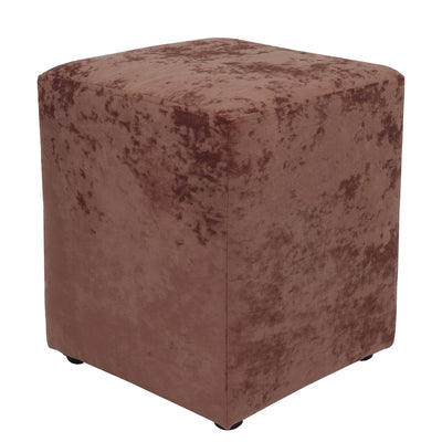 Taburet Cube - stofa roz E45
