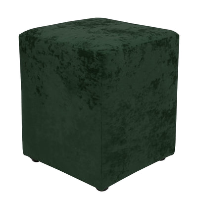 Taburet Cube - stofa verde E57