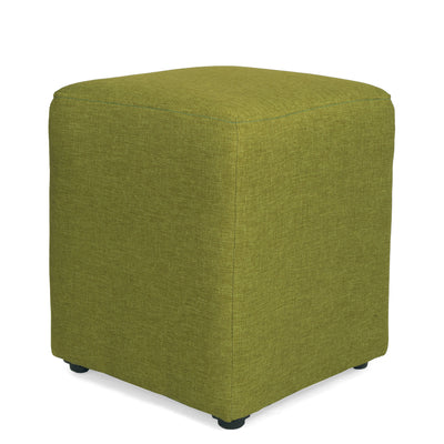 Taburet Cube - stofa verde - S22