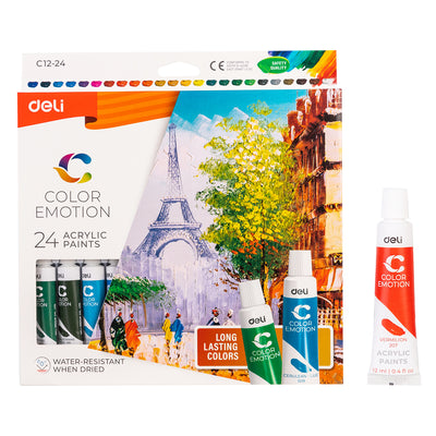 CULORI ACRILICE 24 CULORI 12ML DELI