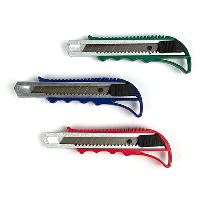 Cutter 18 mm plastic cu sina metalica, sistem autoblocare EVOffice