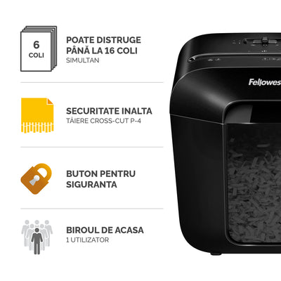 DISTRUGATOR DOCUMENTE LX25 CROSS-CUT FELLOWES