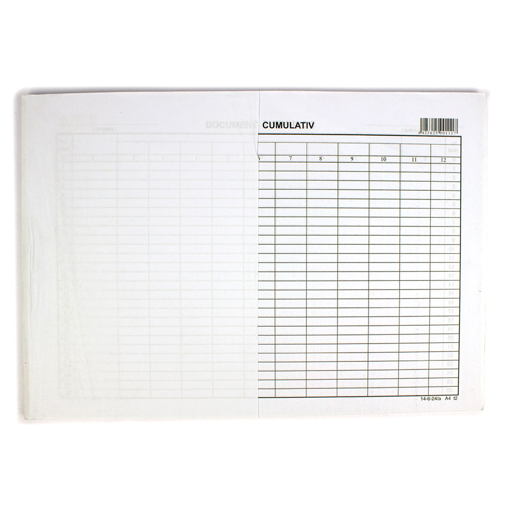 Document cumulativ A4 orizontal