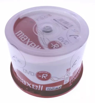 DVD-R PRINTABIL 50/SET 4.7GB 16X CAKE BOX MAXELL