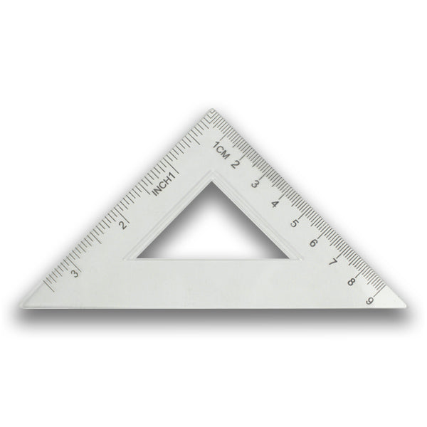 Echer plastic transparent 9cm*90° EVOffice