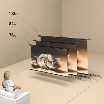 ECRAN PROIECTIE 186 x 104.5 CM MANUAL PE TREPIED DELI