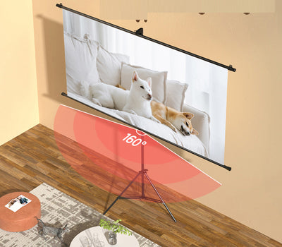 ECRAN PROIECTIE 186 x 104.5 CM MANUAL PE TREPIED DELI