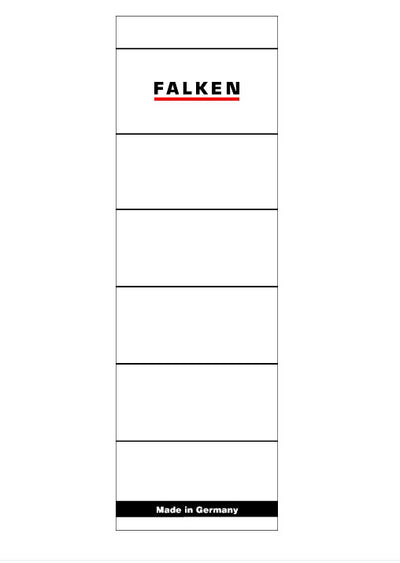ETICHETE BIBLIORAFT 60*190MM ADEZIVE 10/SET FALKEN