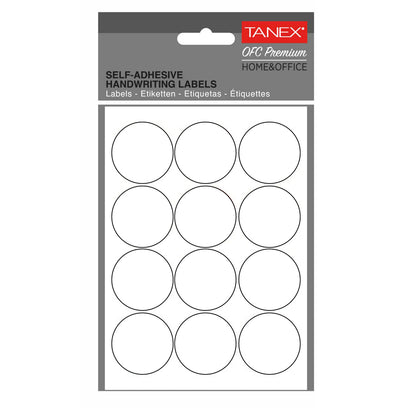ETICHETE ROTUNDE 32MM ALBE 120/TIPLA TANEX