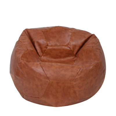 Fotoliu puf Extra Ball - imitatie piele - coniac
