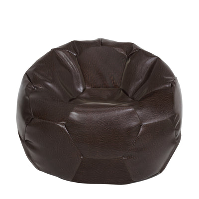 Fotoliu puf Extra Ball - imitatie piele - maro