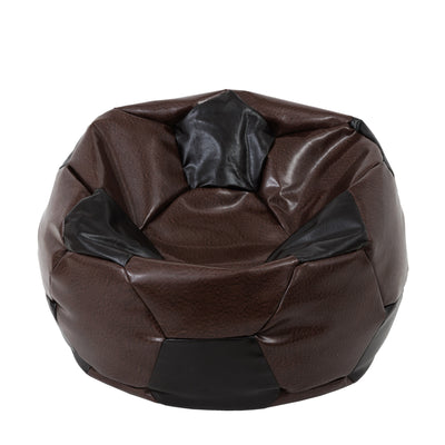 Fotoliu puf Extra Ball - imitatie piele - maro/wenge