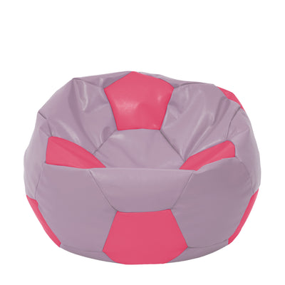 Fotoliu puf Extra Ball - imitatie piele - mov/roz