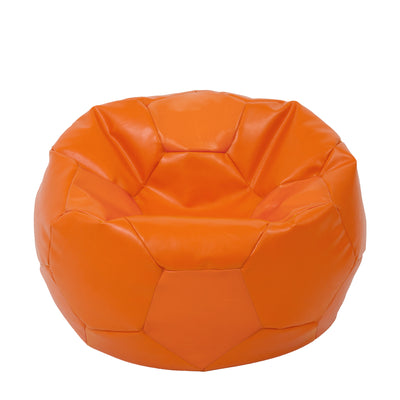 Fotoliu puf Extra Ball - imitatie piele - portocaliu