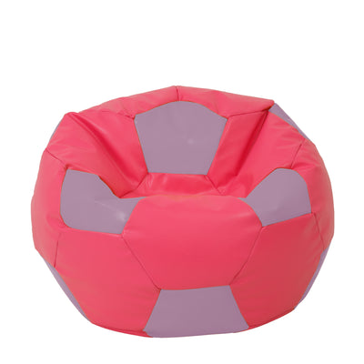 Fotoliu puf Extra Ball - imitatie piele - roz/mov
