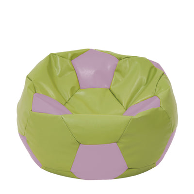 Fotoliu puf Extra Ball - imitatie piele - verde/mov