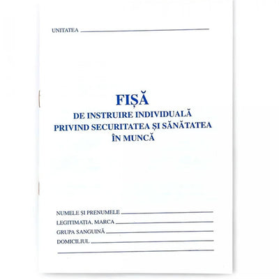Fisa securitate si sanatate in munca SSM