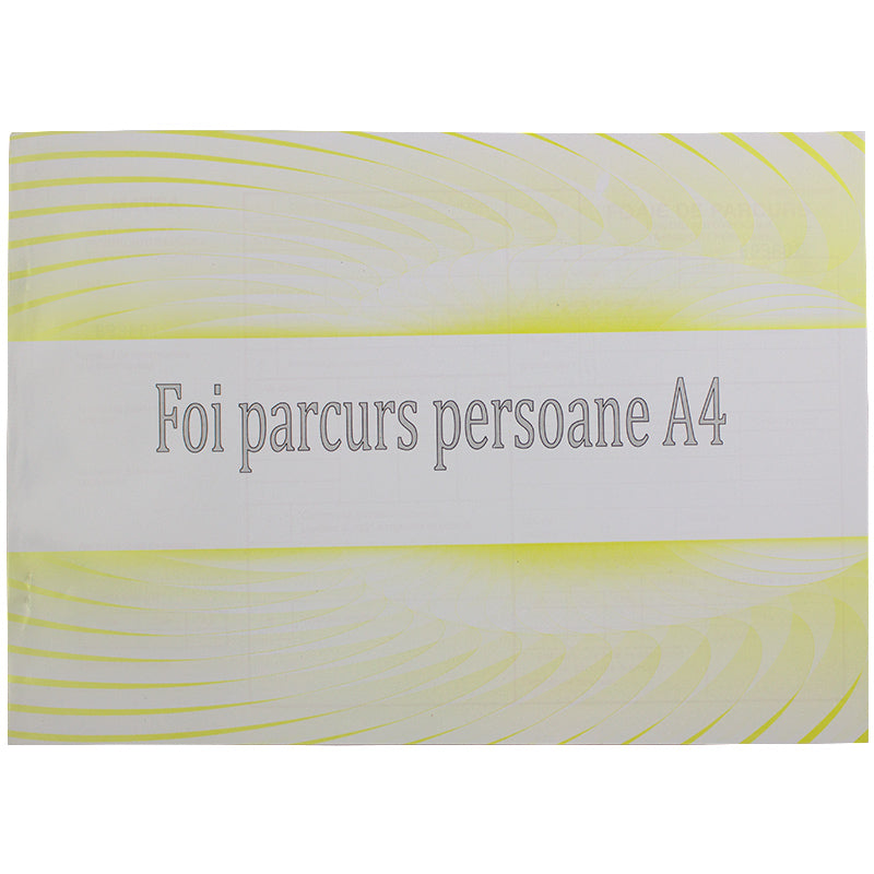 Foaie parcurs persoane A4 fata-verso