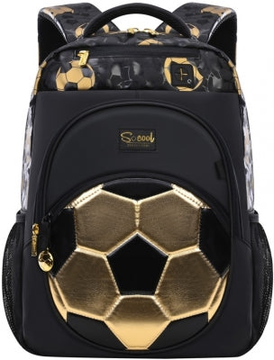 Ghiozdan S-Cool ergonomic Football gold Edition