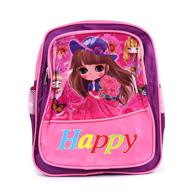 Ghiozdan scolari 34*26,5*9,5 cm 2 fermoare Happy - fete