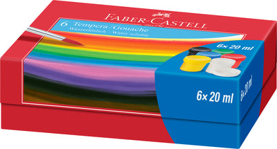 GUASE 6 CULORI 20ML FABER-CASTELL