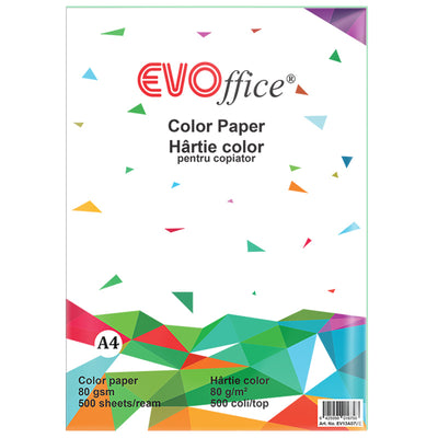 Hartie verde pastel A4, 80 g/mp,500 coli/top Evoffice