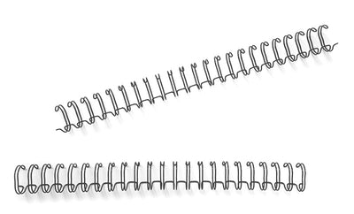 Inele metalice 15.9 mm, 120 pagini,50 buc/cutie EVOffice -negru