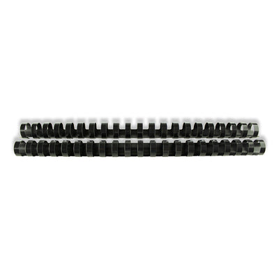 Inele plastic 18 mm, max 165 coli, 100buc/cut EVOffice - negru