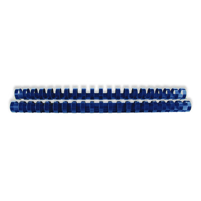 Inele plastic 18 mm, max 165 coli, 100buc/cut EVOffice - albastru