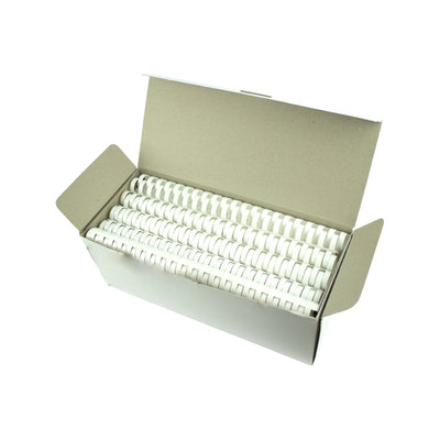 Inele plastic 22 mm, max 210 coli, 50buc/cut EVOffice - alb