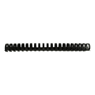 Inele plastic 25 mm, max. 240 coli, 50buc/cut EVOffice negru