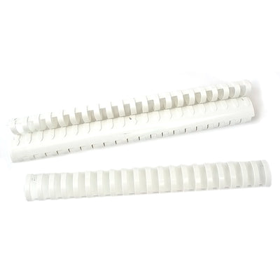 Inele plastic 32 mm, max 300 coli, 50buc/cutie EVOffice - alb