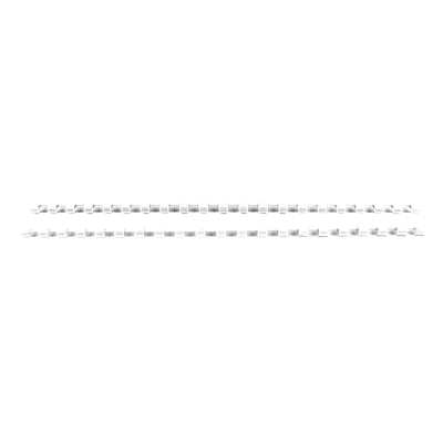 Inele plastic 6 mm, max. 25 coli, 100buc/cut EVOffice - alb