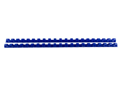 Inele plastic 8 mm, max. 45 coli, 100 buc/cut EVOffice albastru