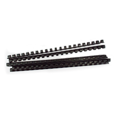 Inele plastic 8 mm, max. 45 coli, 100buc/cut EVOffice - negru